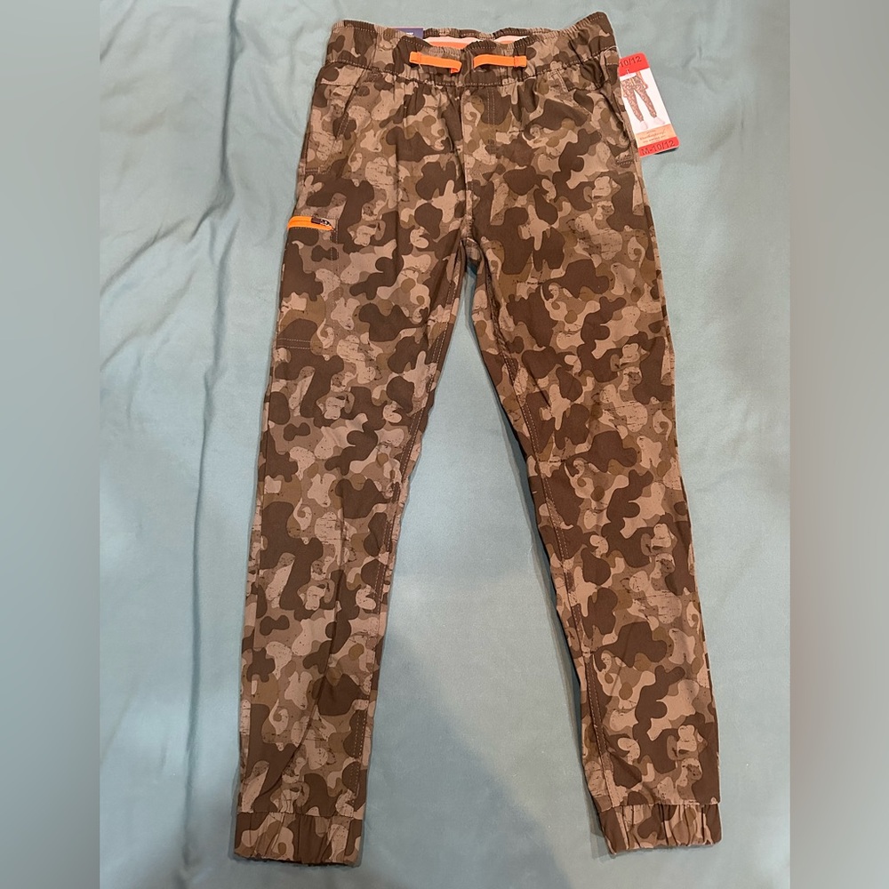 NWT Boys Utility Pants Med 10/12 Camouflage Weatherproof Vintage Comfort Stretch